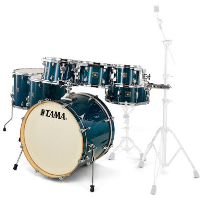 Tama Superst. Classic 7pcs -PGHP Gloss Sapphire Lacebark Pine