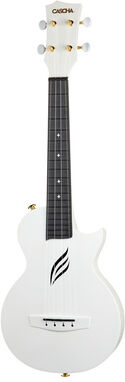 Cascha Carbon Concert Ukulele Set WH White