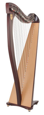 Lyon & Healy Drake LT Lever Harp Mahogany