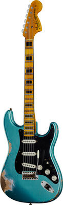 Fender 69 Strat MN Bound TGM Relic teal green metallic