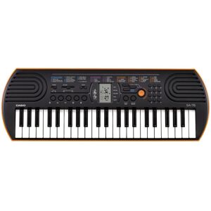 Casio Keyboard »Mini-Keyboard, SA-76«, mit 44 Minitasten orange/schwarz/pink