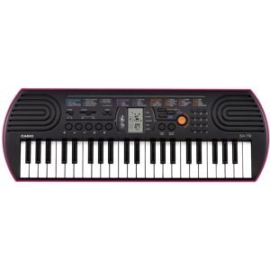 Casio Keyboard »Mini-Keyboard SA-78«, mit 44 Minitasten schwarz/pink