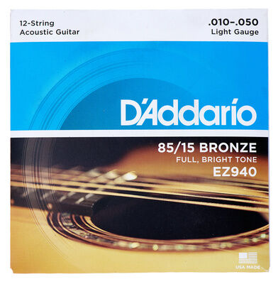 Daddario EZ940 Saiten für 12-Saiter Westerngitarre
