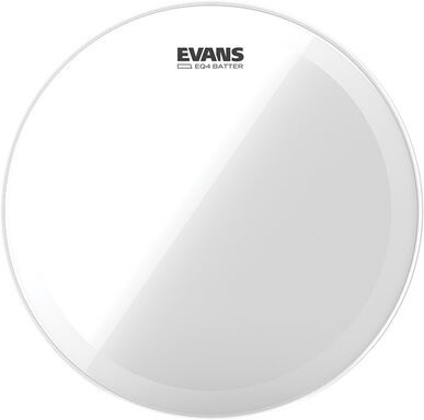 Evans EQ4 Clear 22"" Bass Drum Fell transparent