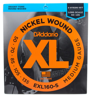 Daddario EXL160-5 Saitensatz für E-Bass