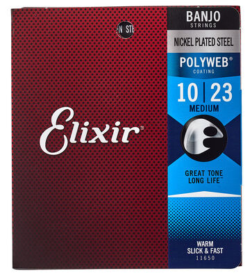 Elixir Polyweb Banjo Medium 010/010