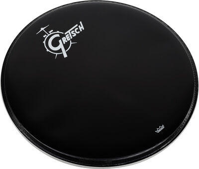 Gretsch 22"" Bass Drum Head Black/Logo