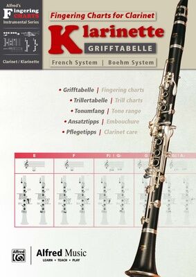 Alfred Music Publishing Grifftabelle Klarinette