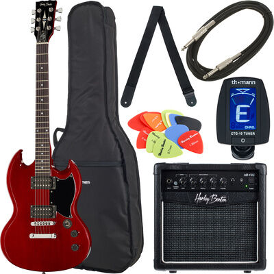 Harley Benton DC-200 CH Student Serie Bundle