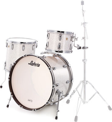 Ludwig Classic Maple Rock White Mar.