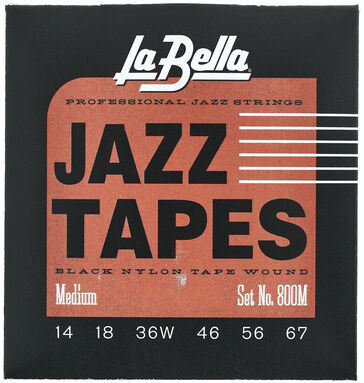 La Bella 800M Jazz Black Nylon M