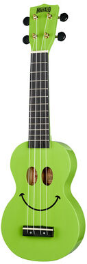 Mahalo Smiley Ukulele Green