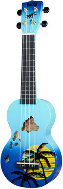 Mahalo Hawaii Blue Ukulele