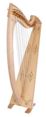 Salvi Una Deluxe Lever Harp Natural