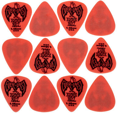 Ernie Ball Everlast Picks 1,14 mm Red