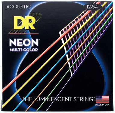 DR Strings Neon Multi NMCA-12