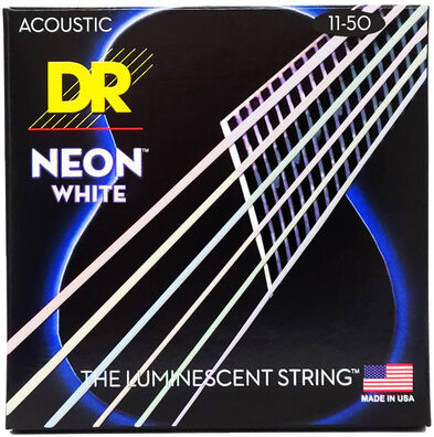 DR Strings Neon White NWA-11