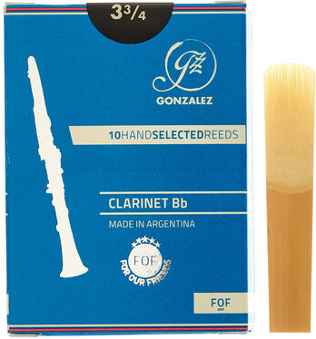 Gonzalez Bb Clarinet Reed FOF Cut 3,75