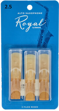 DAddario Woodwinds Royal Alto Sax 2.5 - 3-Pack