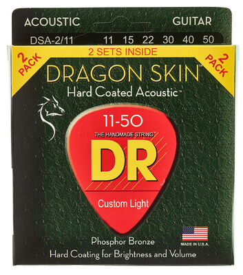 DR Strings Dragon Skin DSA-2/11 2-Pack