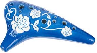 Thomann 12H Ocarina C3 Roses blue