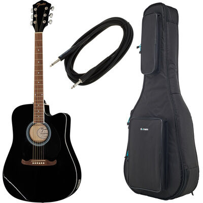 Fender FA-125CE Blk Bundle