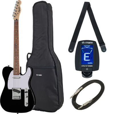 Squier Bullet Tele LRL Black Bundle