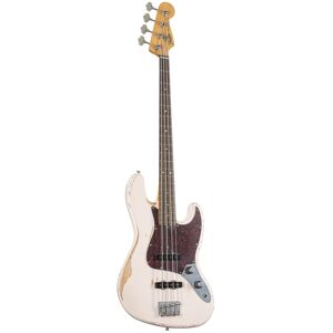 Fender Flea Jazz Bass Roadworn Shell Pink - E-Bass