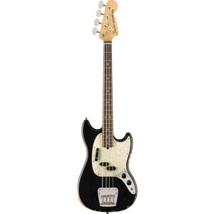Fender Justin Meldal-Johnsen Road Worn Mustang Bass Black - E-Bass