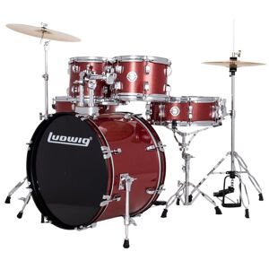 Ludwig Accent Drive 5PC Drum Set Red Sparkle - Drum-Set