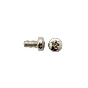 Göldo Kreuzschrauben für Schalter metrisch 3 x 6 mm Nickel - Gitarren Ersatzteil