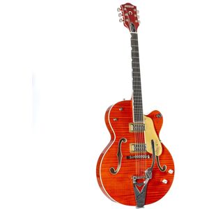 Gretsch G6120TFM-BSNV Brian Setzer Signature Nashville Hollow Body Bigsby Orange Stain - Halbakustik Custom Gitarre