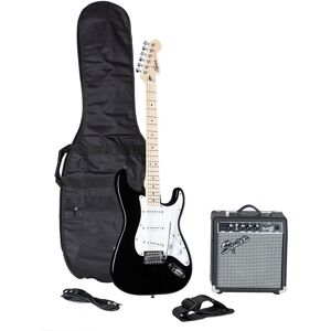 Squier Sonic Series Stratocaster Pack MN Black - E-Gitarren Anfänger Set