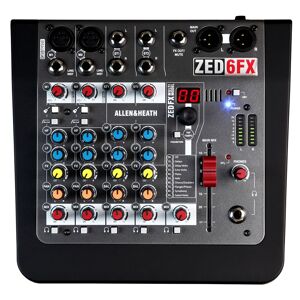 Allen & Heath Analog Mischpult Analog Mixer ZED-6FX 2 Mic/Line, 2 Stereo, FX