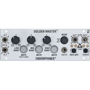 Endorphin.es 1U Golden Master silver - Effekt Modular Synthesizer