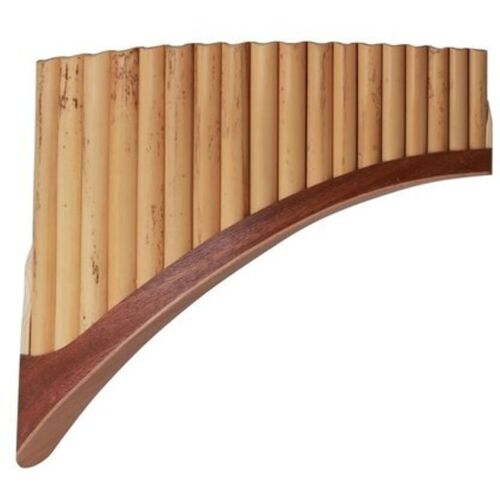 Gewa Premium Panflöte G-Dur 700.295 18 Rohre gebogen Panpipes Panflute