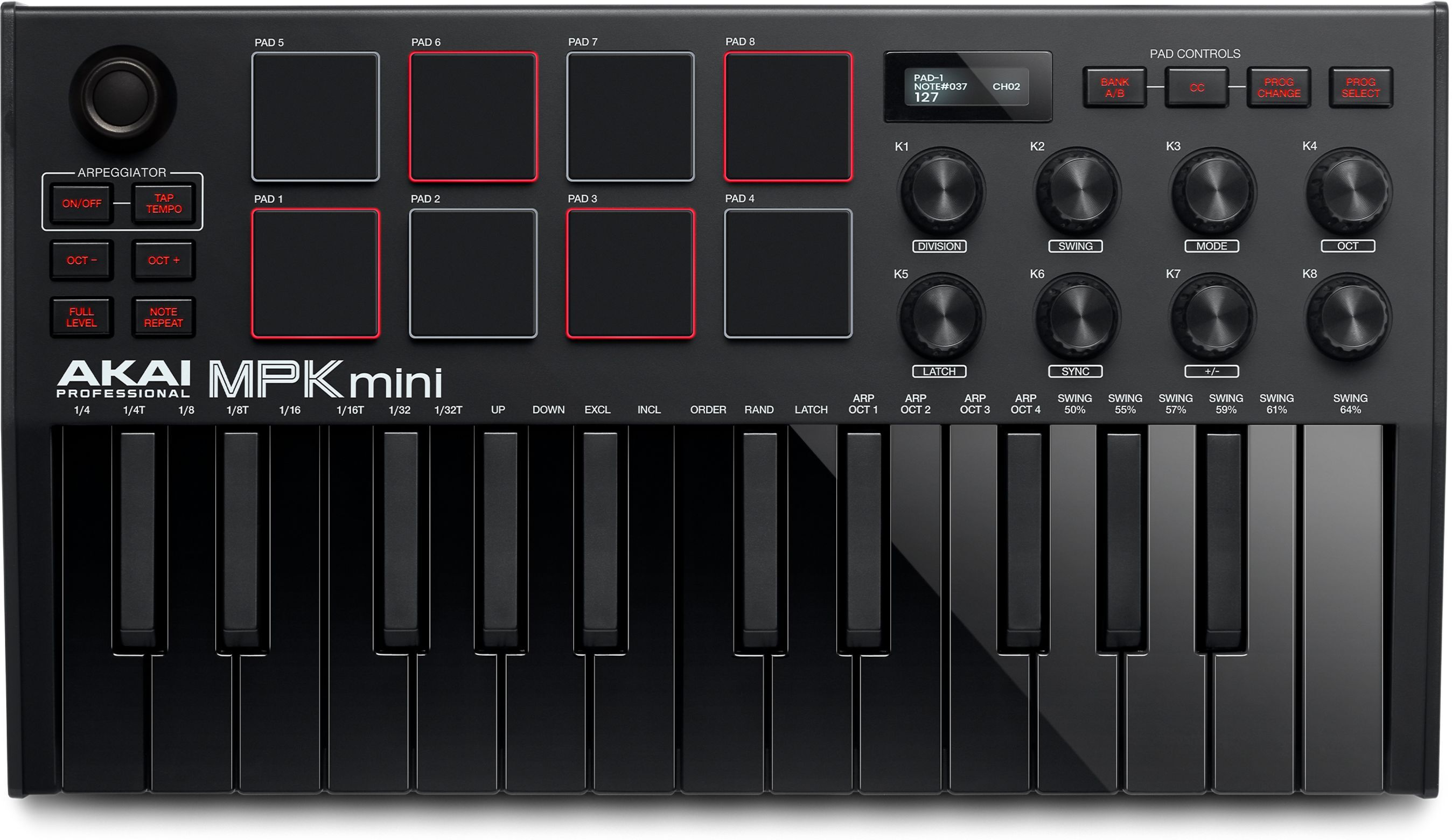 Akai Professional Master MIDI Keyboard mini 25 Tasten MPK mini mk3 Black