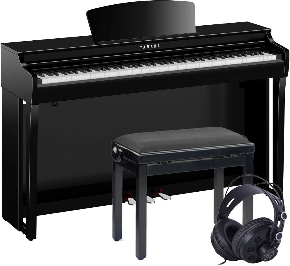 Yamaha CLP-725 Ebenholz Poliert E-Piano Set