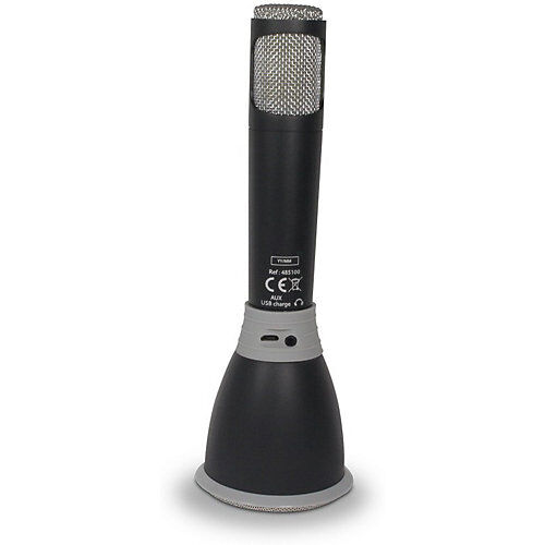 METRONIC Karaoke Mikrofon und Bluetooth Lautsprecher schwarz