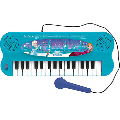 LEXIBOOK Disney Die Eiskönigin 2: Elektronisches Keyboard mit Mikrofon blau/lila
