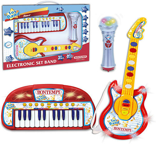 Bontempi Keyboard, Gitarre + Mikrofon Set