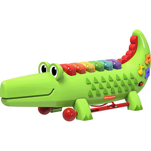 Mattel Fisher Price Crocodile Xylophone grün