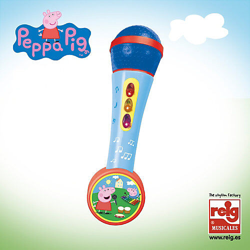 Peppa Pig Handmikrofon mit Lichtern und Melodien weiß/beige