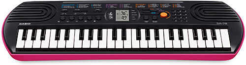 CASIO Mini-Keyboard SA-78 schwarz/rosa