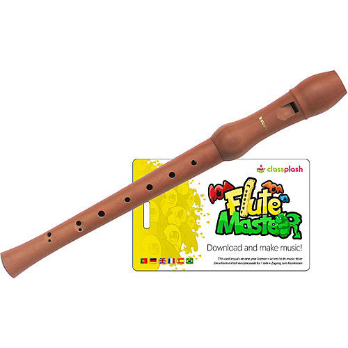 Voggenreiter Flute Master (App) mit Blockflöte aus Bergahorn (barocke Griffweise)