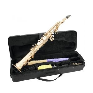 Dimavery SP-10 Bb Soprano Saxophone, gold TILBUD NU sopransaxofon saxofon guld