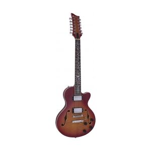 Dimavery LP-612 E-Guitar, flamed sunburst TILBUD NU solstråle flammet