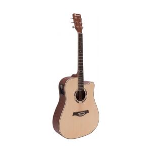 Dimavery JK-500 Western guitar, Cutaway, nature TILBUD NU