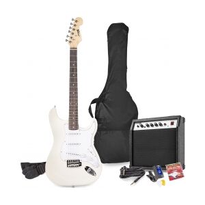 El-Guitar pakke med 40W guitar-forstærker, taske, digital-tuner, rem og kabler,