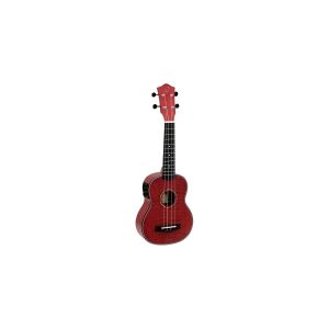 DIMAVERY UK-100 Sopran-Ukulele, flamed red (26255807)